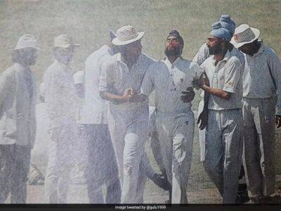 Sachin Tendulkar - Bloody Nose: When Bantoo Singh Was Hit By Sachin Tendulkar Bouncer - sports.ndtv.com - India -  Delhi -  Mumbai