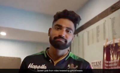 Glenn Maxwell - Rajasthan Royals - Mohammed Siraj - Mike Hesson - Watch - "Bade Bade Matchon Mein...": RCB Star Responds To Mohammed Siraj's Apology - sports.ndtv.com -  Bangalore