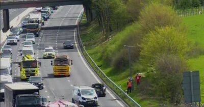 LIVE: Traffic delays on M56 as lanes shut after crash - latest updates