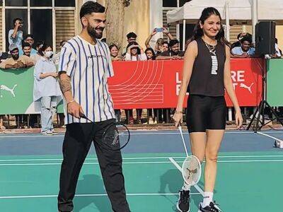 Watch: Virat Kohli, Anushka Sharma Play Badminton Match. Internet Impressed