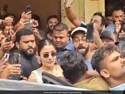 Watch: Virat Kohli Not Pleased As Selfie-Seeking Fan Obstructs Anushka Sharma's Path In Bengaluru