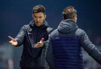 Reaction from Ramsgate manager Jamie Coyle after penalty shoot-out defeat by Hythe Town in Isthmian South East play-off semi-finals