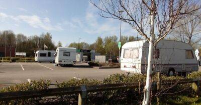 Caravans illegally stationed at Morrisons car park - manchestereveningnews.co.uk - Manchester