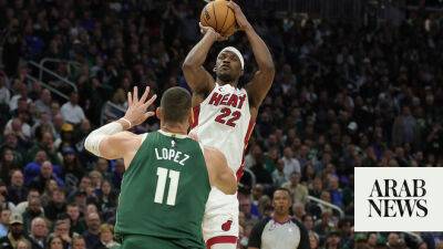 Eddie Howe - Newcastle United - Inter Milan - Jimmy Butler - Gabe Vincent - Butler dazzles as Miami send Milwaukee crashing out of NBA playoffs with overtime vitory - arabnews.com - Britain - Italy - Madrid - county Miami - county Bucks - Los Angeles -  Man - county Butler