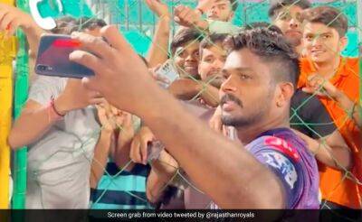 Watch: Sanju Samson Answers Fan's Call During Selfie Session. Wins Hearts With What He Does Next