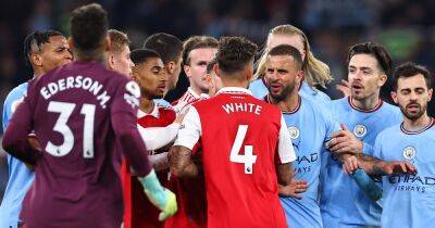 Man City and Arsenal fans puzzled as Ben White sparks full-time scuffle with Phil Foden