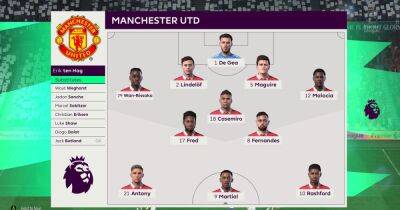 We simulated Tottenham vs Manchester United and this was the final score