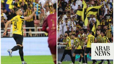 Abdullah Sports City - Hamdallah sends Al-Ittihad six points clear on night of Saudi Pro League drama - arabnews.com - Senegal -  Santos - India - Dubai - Saudi Arabia -  Jeddah