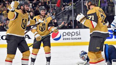 Jonathan Marchessault - Kyle Connor - Mark Stone - Adam Lowry - Stanley Cup Playoffs - Golden Knights send Jets packing in Game 5 of playoff series - foxnews.com -  Las Vegas