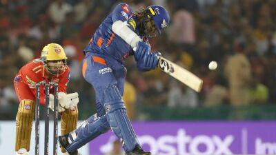 Marcus Stoinis - Liam Livingstone - Nicholas Pooran - Kyle Mayers - Shikhar Dhawan - Punjab Kings - Sam Curran - PBKS vs LSG, IPL 2023: Kyle Mayers, Marcus Stoinis Sizzle In Lucknow Super Giants' Win Over Punjab Kings - sports.ndtv.com