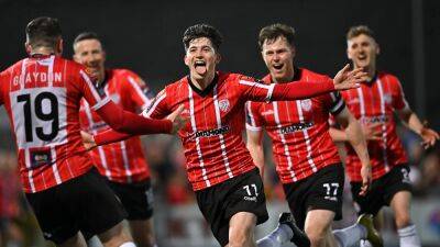 Michael Duffy - Tim Clancy - Derry City - Derry break St Pat's resistance to close gap at top - rte.ie - Ireland - county Early -  Derry