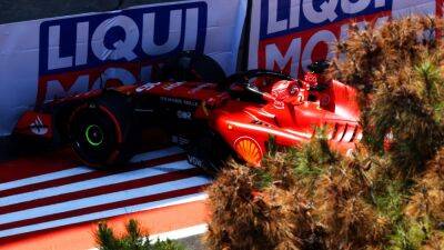 Charles Leclerc on sprint pole despite crash