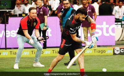 Virat Kohli - Jason Behrendorff - AB de Villiers' Funny Exchange With Virat Kohli After RCB's IPL 2023 Win Over MI Is What Friendship Is All About - sports.ndtv.com - India - county Chase