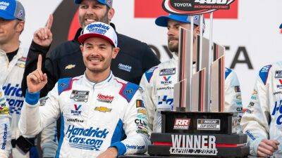 Kyle Larson - Chase Elliott - Kevin Harvick - Christopher Bell - Hendrick Motorsports - Ross Chastain - Josh Berry - Kyle Larson picks up 20th career NASCAR Cup Series victory with win at Richmond - foxnews.com -  Virginia