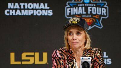 Ron Jenkins - Caitlin Clark - Kim Mulkey - Angel Reese - LSU's Kim Mulkey brushes off criticism of Angel Reese: 'She's not afraid of social media' - foxnews.com - Usa - state Texas - county Dallas - state Iowa