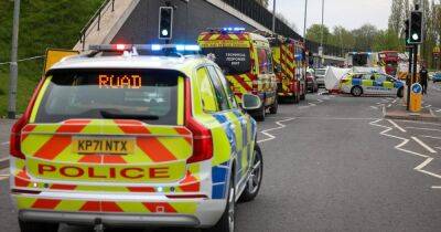 Five vehicles involved in major smash with one person rescued by firefighters
