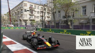Sergio Perez beats Max Verstappen to win Azerbaijan Grand Prix