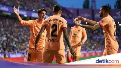 Antoine Griezmann - Atletico Madrid - Diego Simeone - Nahuel Molina - Liga Spanyol - Valladolid Vs Atletico: Los Rojiblancos Menang Telak 5-2 - sport.detik.com -  Memphis