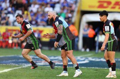 Joe Marler - Alun Wyn Jones - Damian Willemse - Deon Fourie - WATCH | You can't do that! Quins prop Marler leaves Stormers' Fourie furious over uncompromising grab - news24.com -  Cape Town