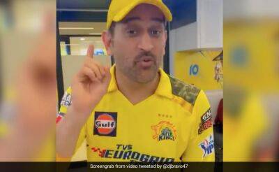 Kyle Mayers - Dwayne Bravo - Devon Conway - Watch: MS Dhoni's Birthday Wish For Dwayne Bravo's Mother Is The Cutest Video On Internet Today - sports.ndtv.com - county Wood -  Chennai
