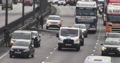 M4 four-vehicle crash closes lane of motorway near Cardiff - walesonline.co.uk