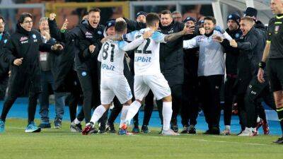 Lecce 1-2: Napoli: Freak own goal from Wladimiro Falcone helps Serie A leaders return to winning ways