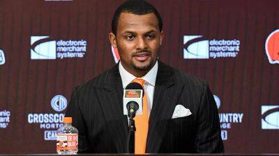 Browns' Deshaun Watson will be deposed in sexual misconduct lawsuit