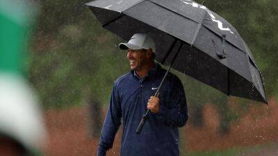 Brooks Koepka leads by four as play at The Masters called off due to waterlogged course