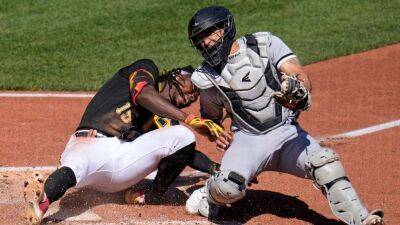 Pirates SS Oneil Cruz leaves game after home plate collision