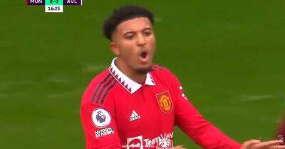 What Jadon Sancho told Bruno Fernandes to stop doing and more Man United moments missed vs Villa