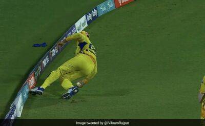 Video: CSK Youngster's Boundary Rope Catch Divides Fans. Watch Out For MS Dhoni's Reaction