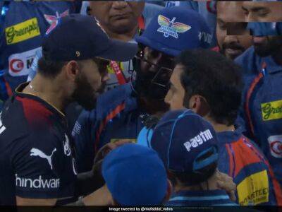 Watch: Heated Exchange Between Virat Kohli, Gautam Gambhir After LSG vs RCB IPL 2023 Game