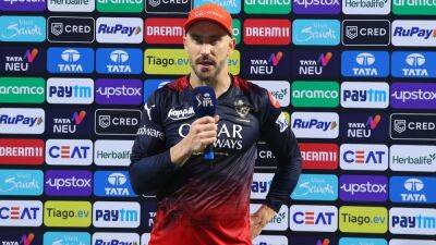 "We Didn't Capitalise In...": Faf du Plessis Explains Where RCB Lost To MI