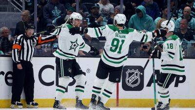 Starts use 4-goal second period to tie series against Kraken in Seattle