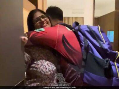 Watch: Nitish Rana's Adorable Meeting With Mother After KKR's Win vs PBKS In IPL 2023