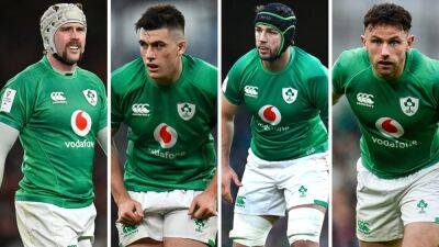 Mack Hansen, Dan Sheehan, Caelan Doris and Hugo Keenan on Rugby Players Ireland awards shortlist
