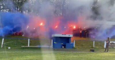 Scottish Junior clash sees Ultras go all Milan Derby with epic pyro display to light up showdown