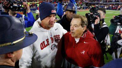 Nick Saban - Kevin C.Cox - Ole Miss - Lane Kiffin - Justin Ford - Lane Kiffin reveals protective stance on Alabama's Nick Saban: 'It really pisses me off' - foxnews.com - Georgia - state Mississippi - state Alabama - county Tuscaloosa - county Oxford