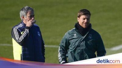 Jose Mourinho - Xabi Alonso - Roma Vs Leverkusen: Momen Mourinho & Alonso Melepas Rindu - sport.detik.com