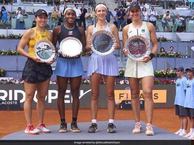 Madrid Open Apologises For Denying Women's Doubles Finalists Speeches