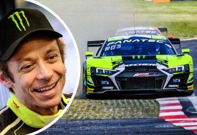 Valentino Rossi at Brands Hatch this weekend in GT World Challenge Europe
