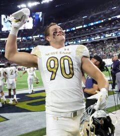 Brian Kelly - Notre Dame DL Alexander Ehrensberger announces retirement, return to Germany - nbcsports.com - Germany - Ireland