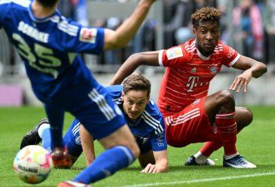 Bayern Munich - Thomas Mueller - Kingsley Coman - Bayern on title course after putting six past Schalke - guardian.ng - France - Germany - Switzerland - Poland - county Union