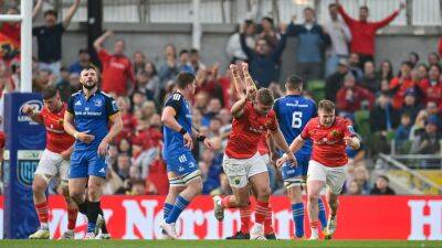 Leo Cullen - Malakai Fekitoa - Conor Murray - Jason Jenkins - Tadhg Beirne - Calvin Nash - Jack Crowley - Joe Maccarthy - Leinster Rugby - Munster book URC final date after famous win v Leinster - rte.ie - South Africa -  Cape Town -  Dublin