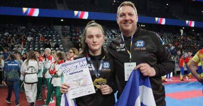Taekwondo European Championship medal joy for Lanarkshire teen - eight years after handing them out