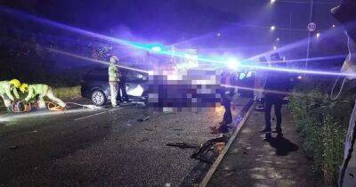 Driver dies after three-car horror crash which left two others injured