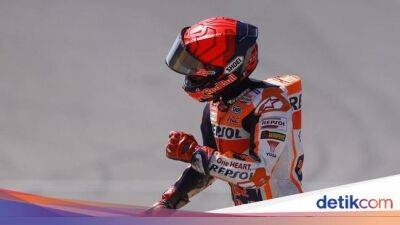 MotoGP Prancis 2023:Marc Marquez Jatuh di Dua Lap Terakhir
