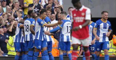 Brighton put the boot into Arsenal’s title hopes with victory at the Emirates