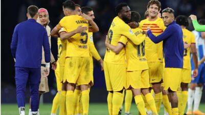 Robert Lewandowski - Joan Laporta - Xavi Hernandez - Jules Kounde - Alejandro Balde - Barcelona earn La Liga title with Espanyol rout - guardian.ng - Spain