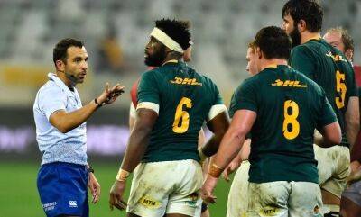 Match officials named for Rugby Championship and Springboks' RWC warm-up Tests